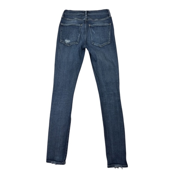 Agolde Jeans Dark Wash High Rise Distressed Skinny Denim Jeans 26 - Picture 2 of 13